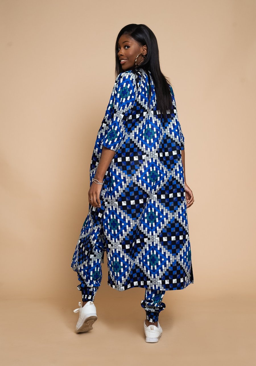 Ankara Kimono - African Casual Wear - AZURE – ABV FASHION